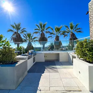 Downtown Angeles Skyline Balcony View Modern Penthouse 로스앤젤레스