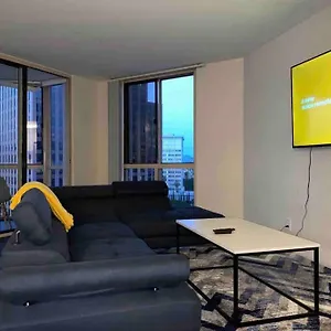 Downtown La ! 2 Bedrooms Modern Unit In Tower Apartment